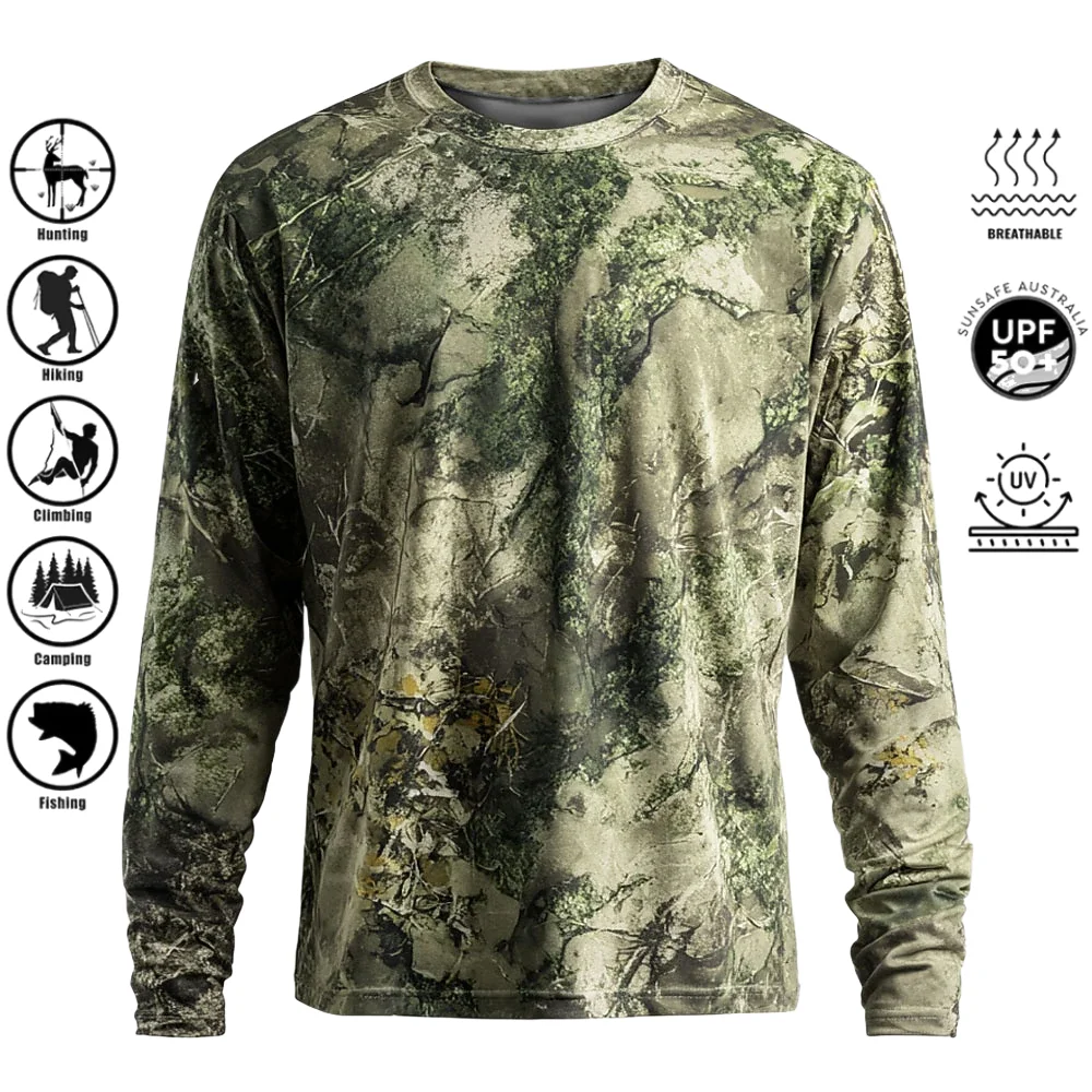 Męska koszulka z długim rękawe – Outdoor Hunting Prints recenzja i cena