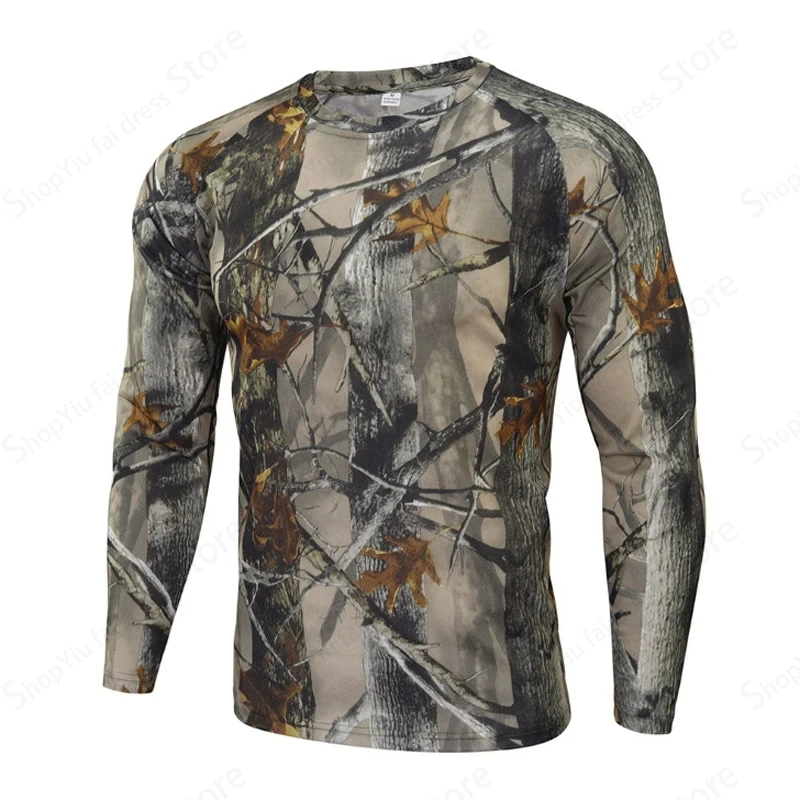 Męska koszulka z długim rękawe – Outdoor Hunting Prints recenzja i cena